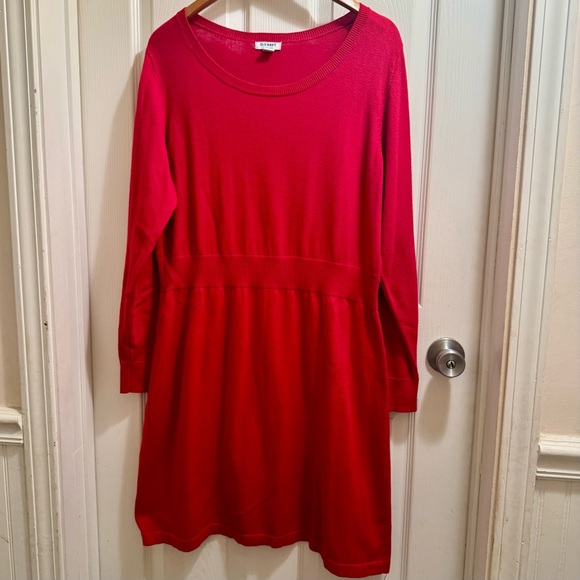 Red Long Sleeve Sweater Dress - Old Navy - Size XL - Picture 3 of 4